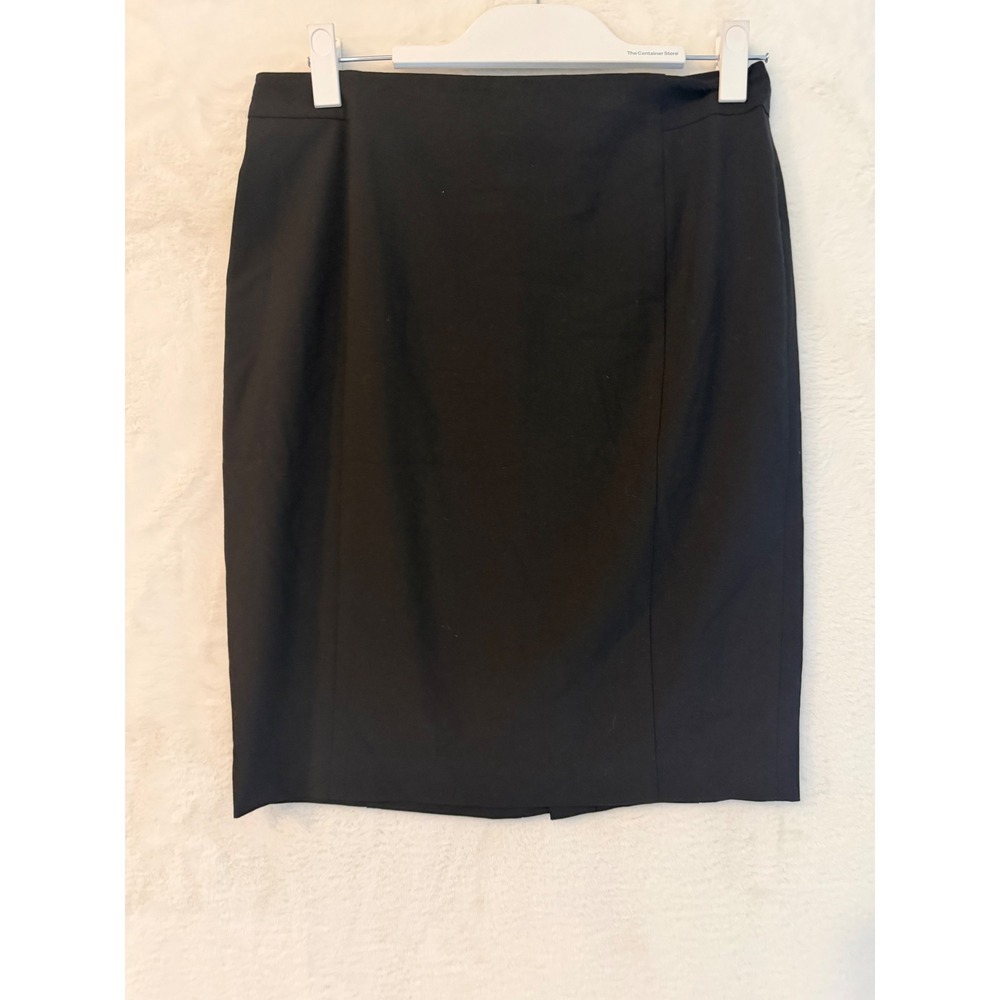 Ann Taylor Petite Black Pencil Skirt Size 8P‎ NWT Professional Office Stretch